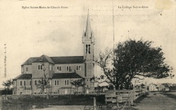 L'église Sainte-Marie en 1908 © Centre acadien, Université Sainte-Anne