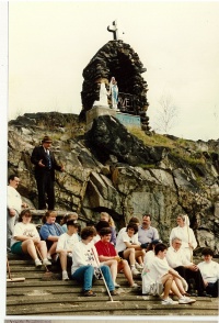 View of the Grotto of Our Lady of Lourdes in Sudbury