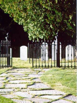 Le cimetière protestant © Parcs Canada.