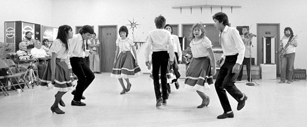 Dancers, Friendship Centre, Dauphin, Manitoba. Photo: Bill Henry