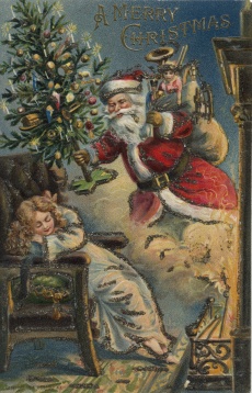 Christmas Greeting Card, 1906. This Type of Card Was Common among the French and English-Speaking Canadian Population. © Library and Archives Canada, Bella Montminy Collection.