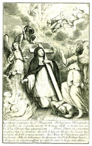 Engraving published in Father Ragueneau's book