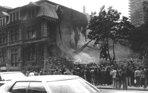 Demolition of the Van Horne Mansion, La Presse, September 10, 1973