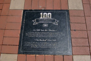 Centennial Plaza - 100 Memorable Canadiens Moment - The Rocket's 500th goal
