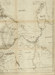 Details of a map showing the route linking Lake Superior to the Red River settlement, 1870