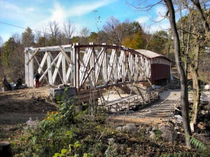 Le Pont Powerscourt en restauration