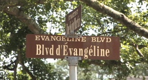 Street name testifying to the Cajun presence in St. Martinville