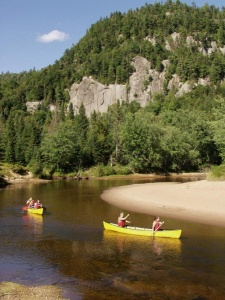 Canoeing on the Diable River