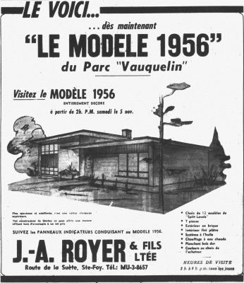 Advertisement for developer J.A. Royer 