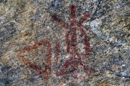 Rock paintings, testimony to the passage of the Algonquins. ©Parks Canada.