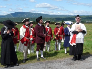 Reenactment of the opening of Chemin du Roy, circa 1740
