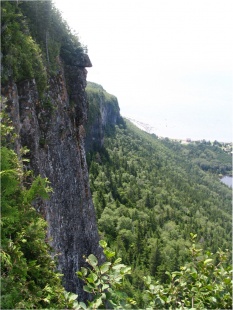 One of the park’s steep rock faces