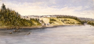 The Forges, St. Maurice River, Canada East, circa 1841-1842