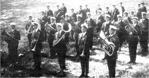 The Sacred Heart College Band in 1918