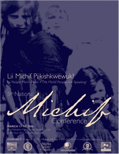 Poster advertising the 5th National Michif Conference