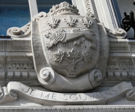 Quebec’s coat of arms and motto 