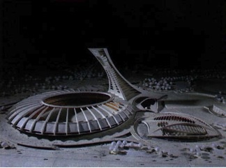 Model of the Olympic facilities, July 1974