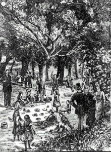 Festival des Fraises, orphelinat protestant de Montréal, 1879