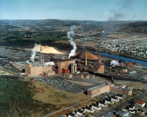 L'usine Fraser d'Edmundston en 1965
