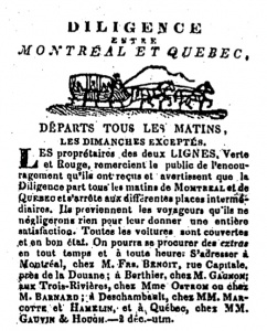 Merger of the Green and Red Stagecoach Lines in 1844