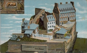 The house of the golden dog, Quebec City (postcard)