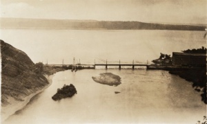 Chute Montmorency - Pont de chemin de fer, vers 1925