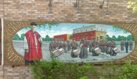 Murale du Curé Barrette, Vanier, Ottawa, réalisée en 2001