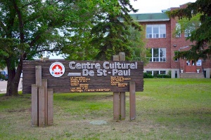Panneau du Centre culturel de Saint-Paul, Alberta, 2009