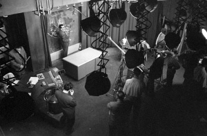 Intérieur d'un studio de télévision de Radio-Canada, 1954