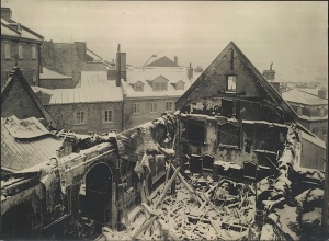 Le Séminaire de Québec après l'incendie de la chapelle, janvier 1888