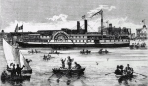 Steamship «Bertnier» at Sorel, July 1871