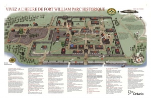 Site map of Fort William Historical Park.
