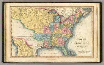  Carte des États-Unis en 1832. David Rumsey Map Collection