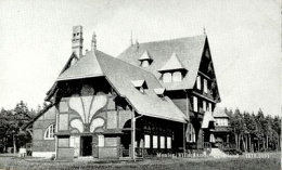 Le pavillon de chasse construit pour Henri Menier à Anticosti, vers 1895. © BAnQ