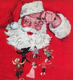 Détail de la couverture du catalogue de Noël Eaton, 1959. © Archives publiques de l'Ontario. Fonds T. Eaton co.