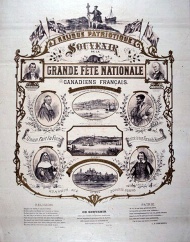 Souvenir de la grande fête nationale des Canadiens français, 24 juin 1880. BAnQ